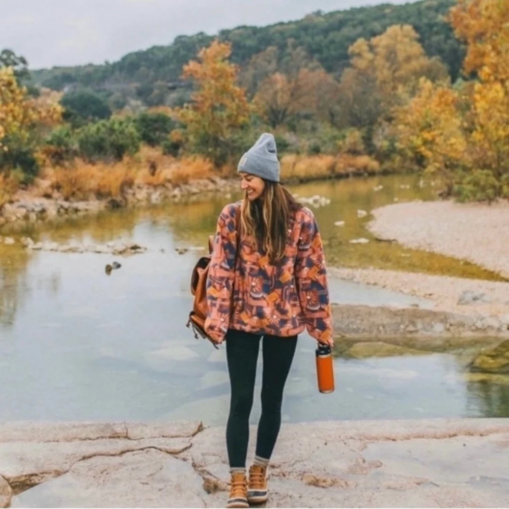 NWOT RARE Patagonia Synchilla Snap T Canyon Block Big Sisu Fleece Pullover Sz Xs - Picture 2 of 11